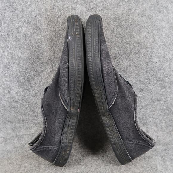 City Sneaks Shoes Womens 6 Casual Sneakers Black Canvas Lace Up Trainers - Picture 9 of 11